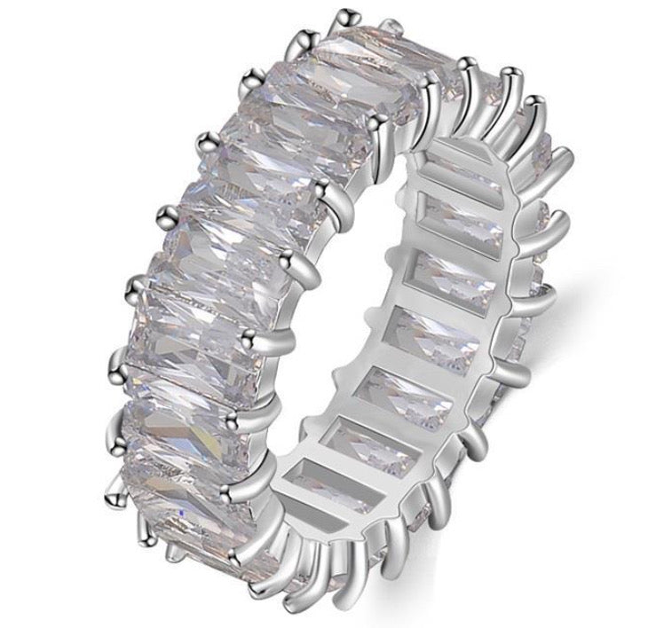 Exquisite Retangle Cubic Zironia  Romantic Ring